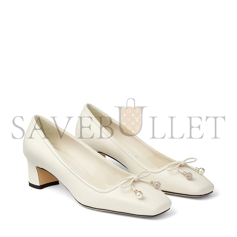Ji*y Ch* elme 45 latte nappa leather pumps elme45nap